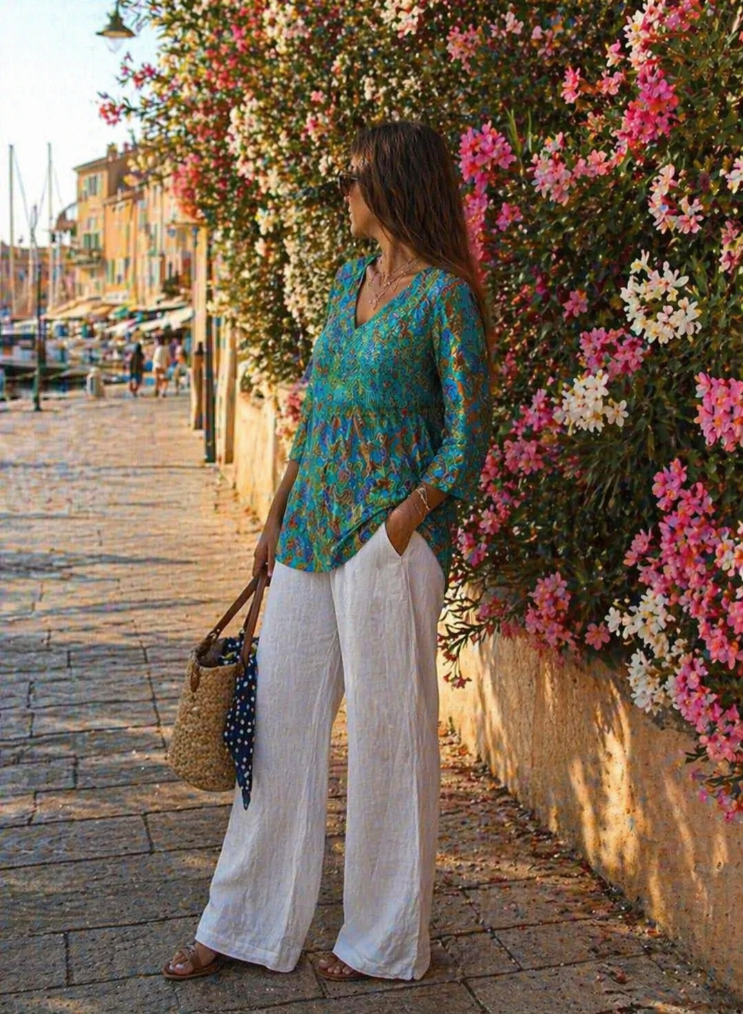 Camicia Aurelia  – Un'eleganza raffinata dai riflessi turchesi